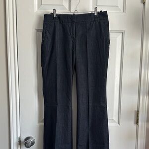 LOFT Cotton Denim Like Trousers